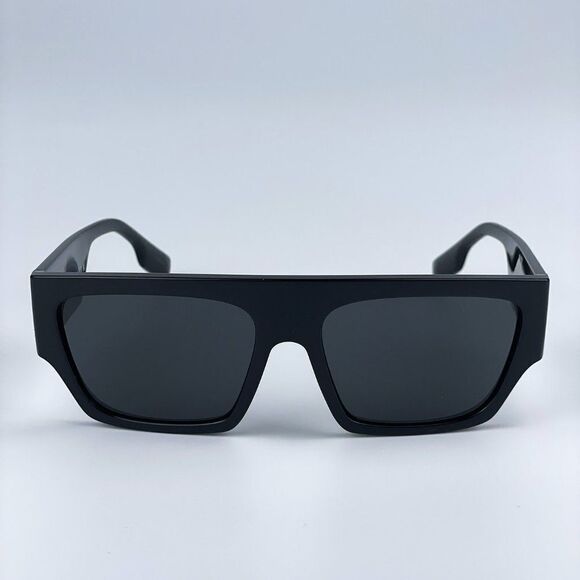 NEW Burberry BE4397U MICAH 300187 Black Dark Grey Square Unisex Sunglasses